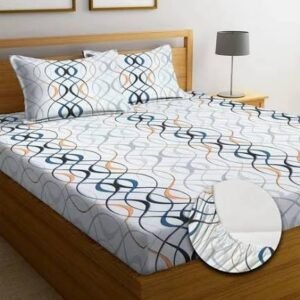 Cotton Double Bed Glace Bedsheet Set