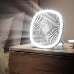 Rechargeable LED Emergency Fan Light